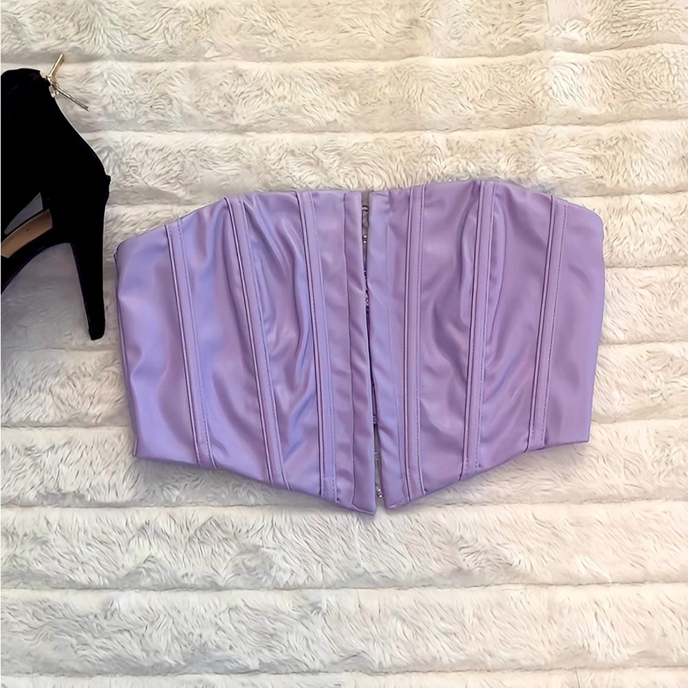 Living For It Corset Top (Lavender)